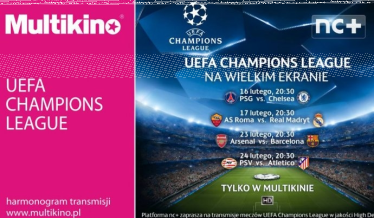 Konkurs "Liga Mistrzów UEFA na wielkim ekranie tylko w Multikinie!"