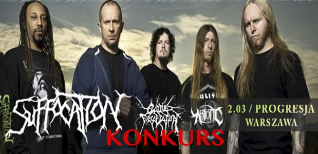 Wygraj bilet na koncert Suffocation w Warszawie