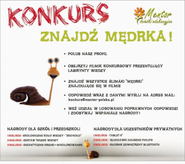 Konkurs "Znajdź Mędrka"