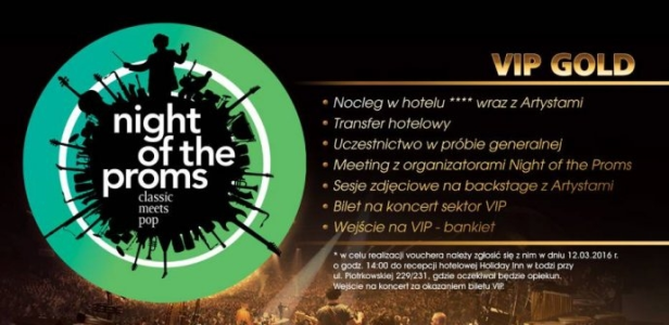 Wygraj wyjazd na koncert "Night of the Proms" w Atlas Arenie w Łodzi!