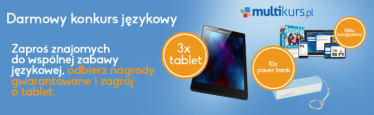 Konkurs językowy - tablety i inne nagrody!