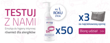 Konkurs "Maluchy testują emulsję prOVag® do higieny intymnej"