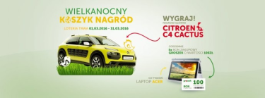 Loteria w sklepach Groszek: "Wielkanocny koszyk nagród"