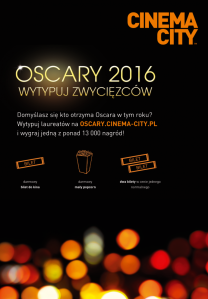 Konkurs "Oscary 2016 wytypuj zwycięzce"