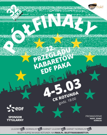 Wygraj zaproszenie na półfinały 32. EDF PAKI! Kraków, do godz. 12:00