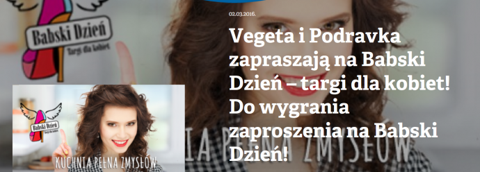 Konkurs "Babski dzień z Vegetą i Podravką" Warszawa