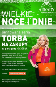 Konkurs "Torba na zakupy za paragony Arkady Wrocławskie"
