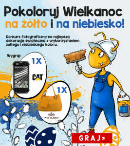 Konkurs "Pokoloruj Wielkanoc na żółto i na niebiesko"