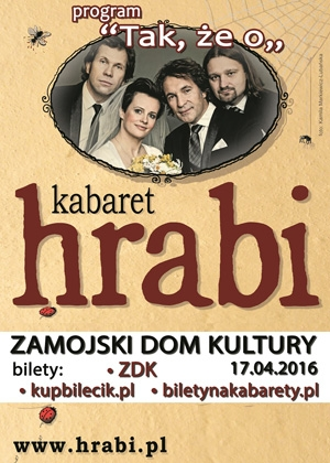 Wygraj bilety na występ kabaretu Hrabi w Zamościu