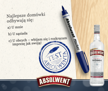 Konkurs "Opisz swój melanż i wygraj Absolwenta" 18+