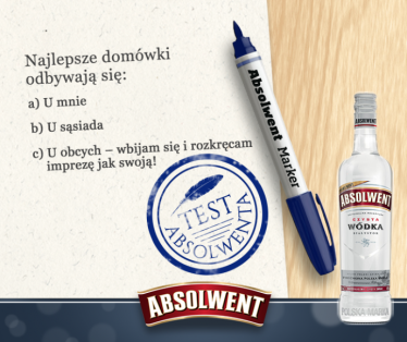 Konkurs "Opisz swój melanż i wygraj Absolwenta" 18+