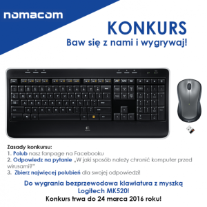 Wygraj klawiaturę i myszkę Logitech