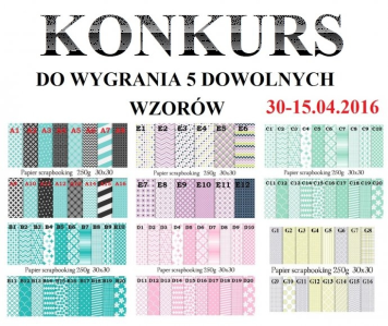 Wygraj papier dekoracyjnyscrapbooking