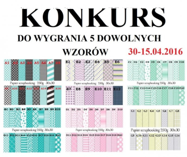 Wygraj papier dekoracyjnyscrapbooking