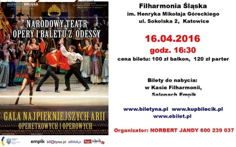 Wygraj zaproszenie na Galę Operetkową i Operową, Ruda Śląska