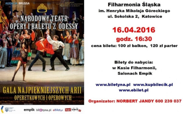 Wygraj zaproszenie na Galę Operetkową i Operową, Ruda Śląska