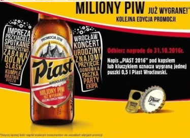 Loteria piwa Piast, 18+