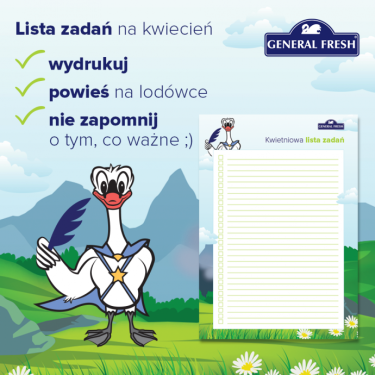 Konkurs "Wydrukuj listę zadań i wygraj zestaw do sprzątania General Fresh"