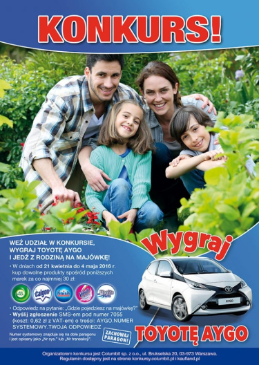 Konkurs "Jedź z rodziną na Majówkę" Kaufland