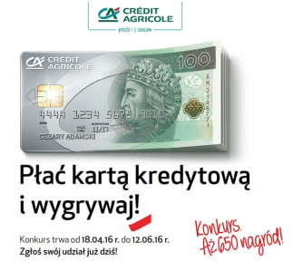 Konkurs "Płać kartą kredytową i wygrywaj"