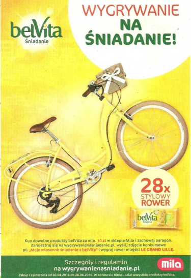 Konkurs "Moje wiosenne śniadanie z belVitą" Mila