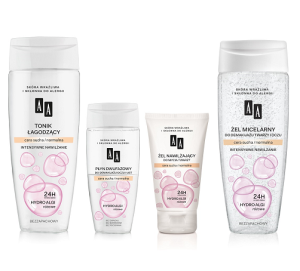 Wygraj zestaw kosmetyków do demakijażu AA Hydro Algi Różowe