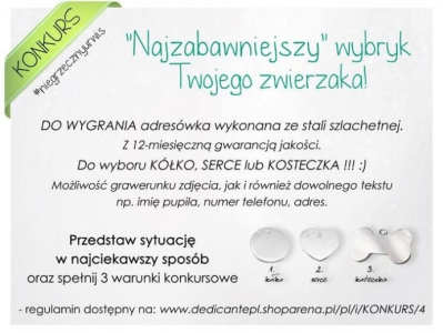 Wygraj ADRESÓWKE DLA ZWIERZAKA! #NIEGRZECZNYURWIS