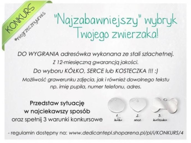 Wygraj ADRESÓWKE DLA ZWIERZAKA! #NIEGRZECZNYURWIS