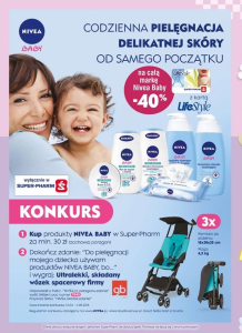 Konkurs "Pielęgnujące Emolienty NIVEA BABY" w  sieci Super-Pharm