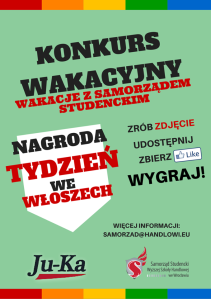 Konkurs fotograficzny "Wakacje z Samorządem Studenckim WSH Wrocław"