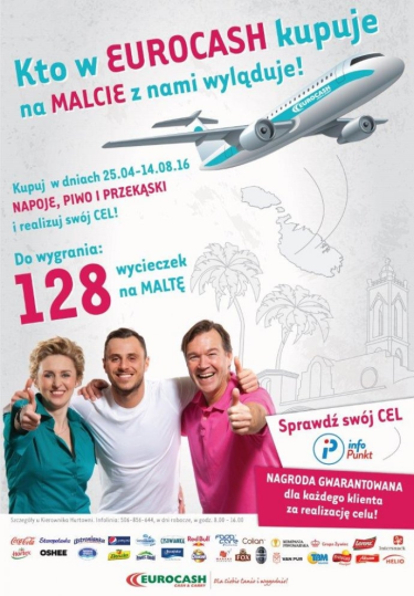 Konkurs "Kto w EuroCash kupuje na Malcie z nami wyląduje"