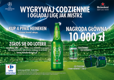 Loteria Heineken w Carrefour
