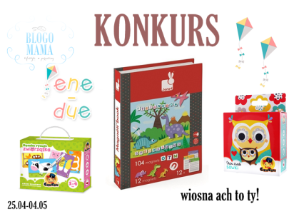 Wygraj Magnetibook Janod dinozaury