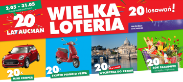 Wielka loteria 20 lat Auchan