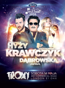 Konkurs "Krzysztof Krawczyk, Ania Dąbrowska, Grzegorz Hyży w Londynie"