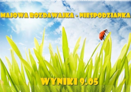 Konkurs "Majowa rozdawajka z KiniArt"