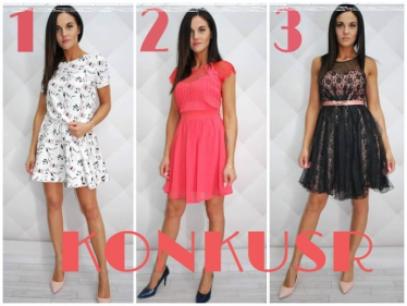 Wygraj jedną z trzech pięknych sukienek