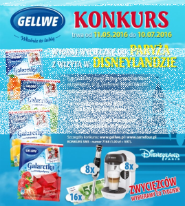 Konkurs "Zrealizuj słodkie marzenie z Gellwe" Carrefour