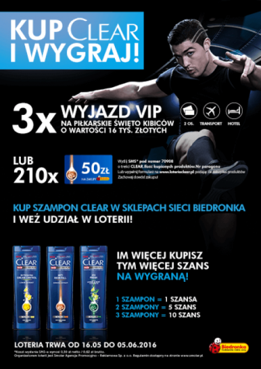 Loteria Clear w sieci Biedronka