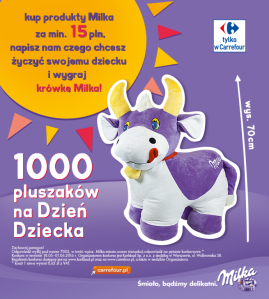 Konkurs "Tysiąc pluszaków od Milki"