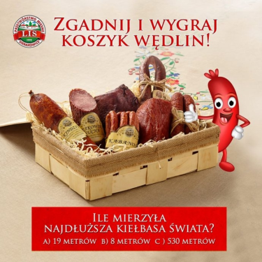 Konkurs "Zgadnij i wygraj kosz wędlin"