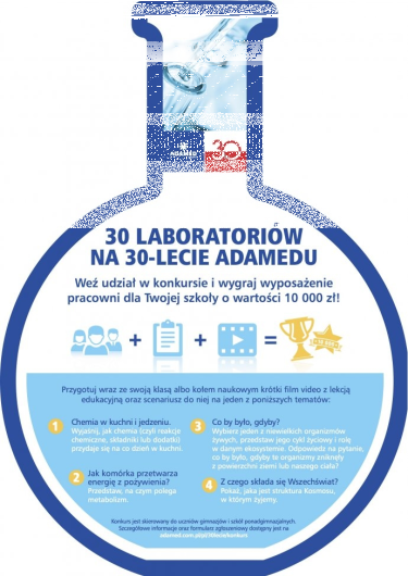 Konkurs "Doświadczyć znaczy umieć, czyli szansa na szkolne laboratoria'