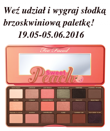 Wygraj brzoskwiniową paletkę od Too Face!