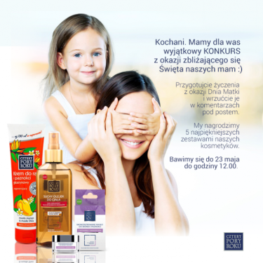 Konkurs z okazji zbliżającego się Święta naszych mam, do godz. 12:00