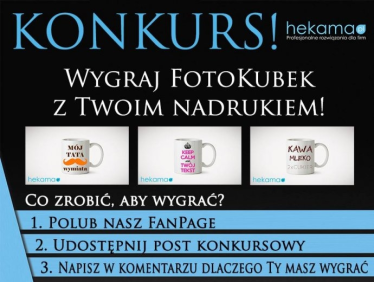 Wygraj kubek ze swoim nadrukiem