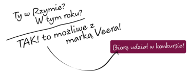 "Pocztówki z RZYMU" – wielki konkurs marki Veera