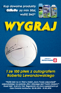 Wygraj piłkę z autografem Roberta Lewandowskiego