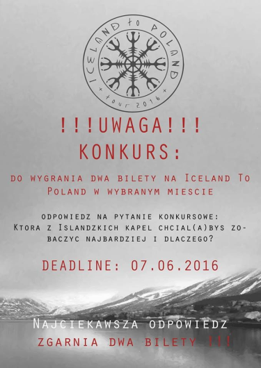 Wygraj bilety na koncert ICELAND TO POLAND