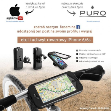 Konkurs "Polub nasz profil wygraj super uchwyt do roweru"