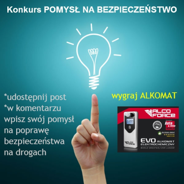 Konkurs "Podaj pomysł na poprawę bezpieczeństwa, wygraj alkomat"
